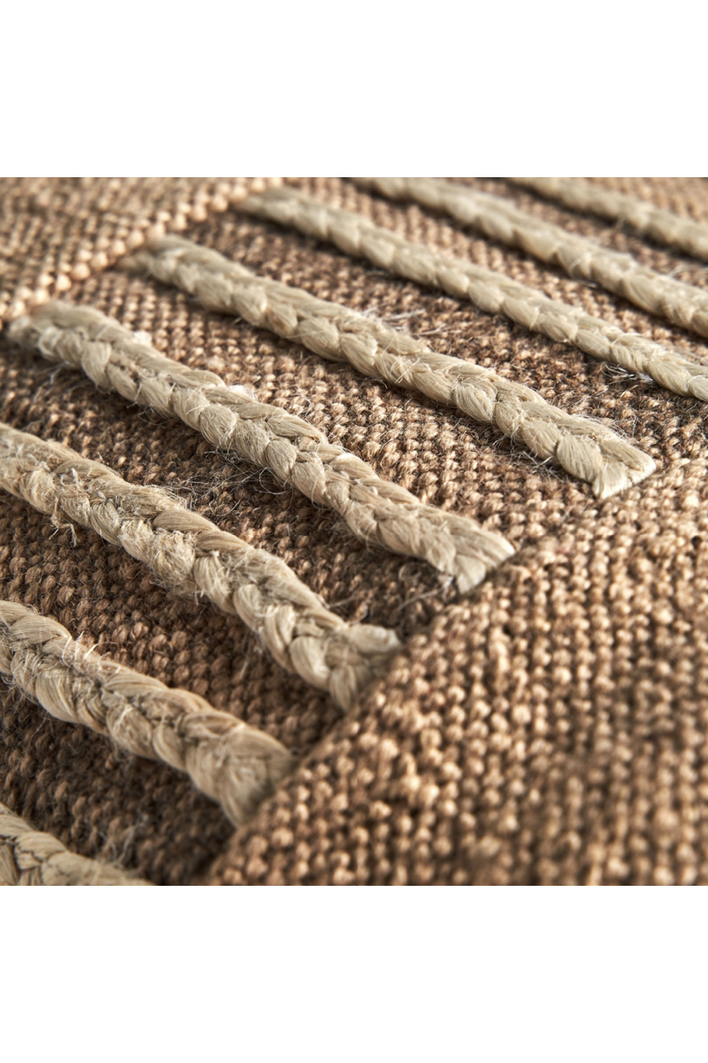 Brown Jute Rectangular Cushion | Vical Home Elgen | Oroatrade.com