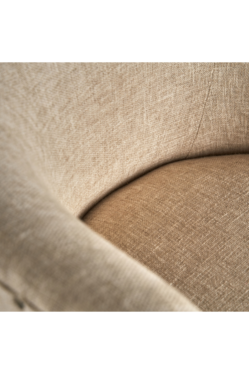 Studded Jute Beige Armchair | Vical Home Crovie | Oroatrade.com