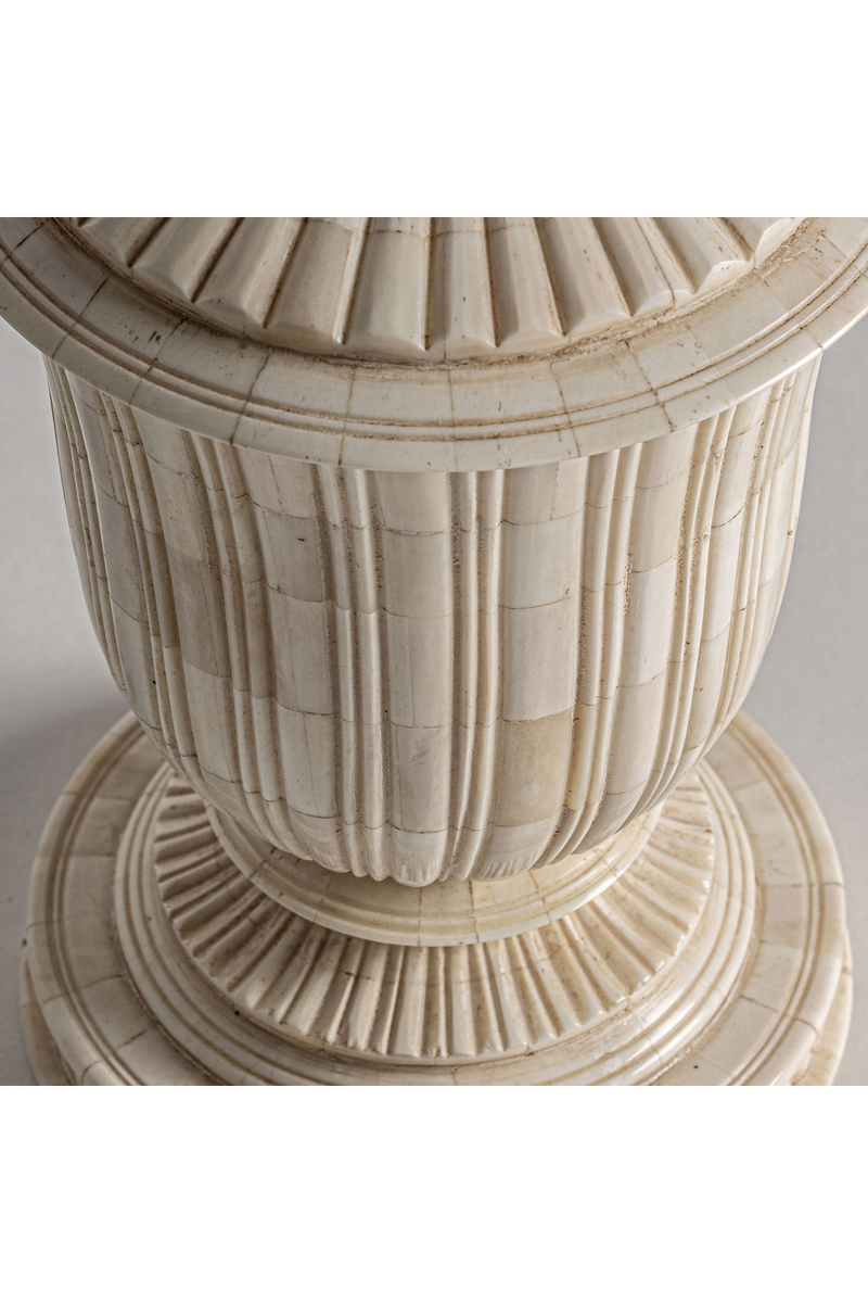 Ivory Colored Lidded Vase | Vical Home Jarek | Oroatrade.com