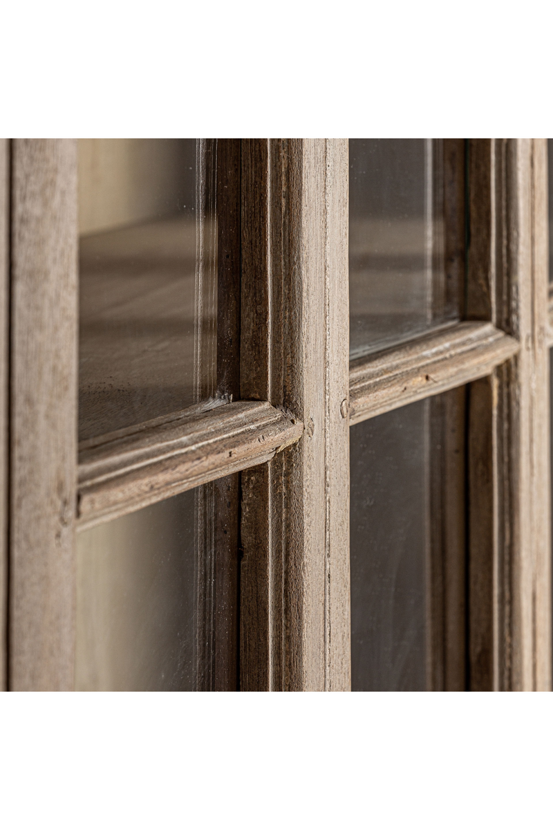 Light Brown Teak Display Cabinet | Vical Home Huntly  | Oroatrade.com