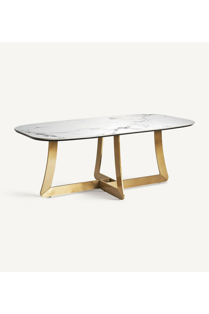 Gold Base Dining Table | Vical Home Jussey | Oroatrade.com