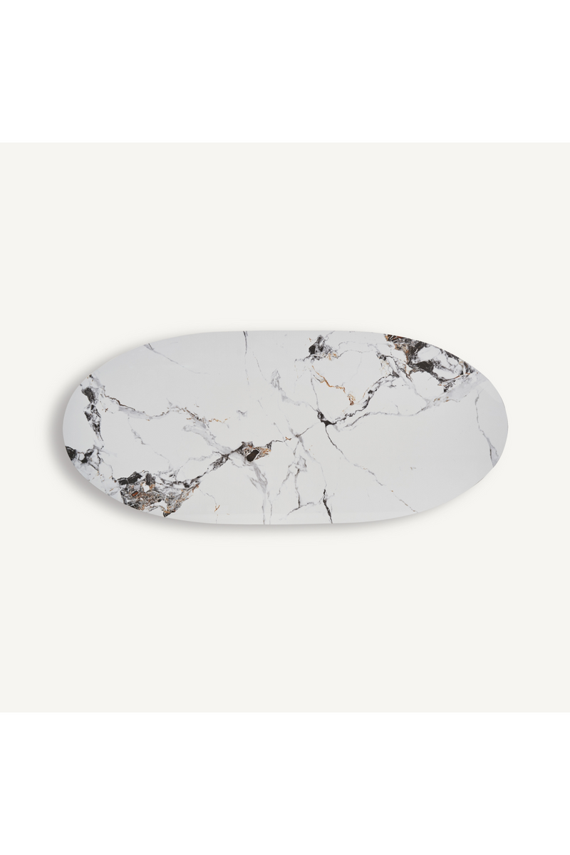 White Oval Marble Dining Table | Vical Home Laggan | Oroatrade.com