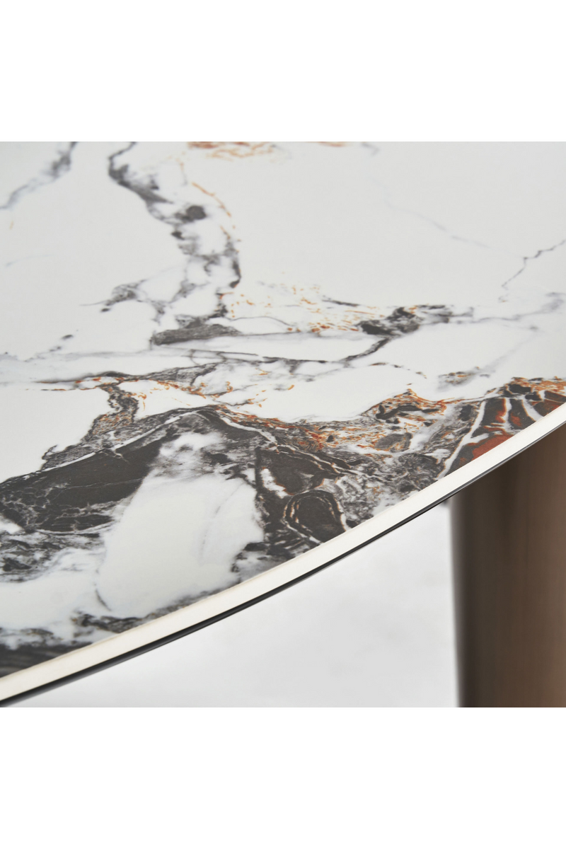 White Oval Marble Dining Table | Vical Home Laggan | Oroatrade.com