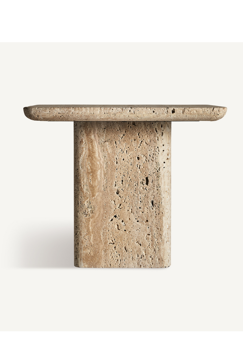 Beige Travertine Square Coffee Table | Vical Home Fimland | Oroatrade.com