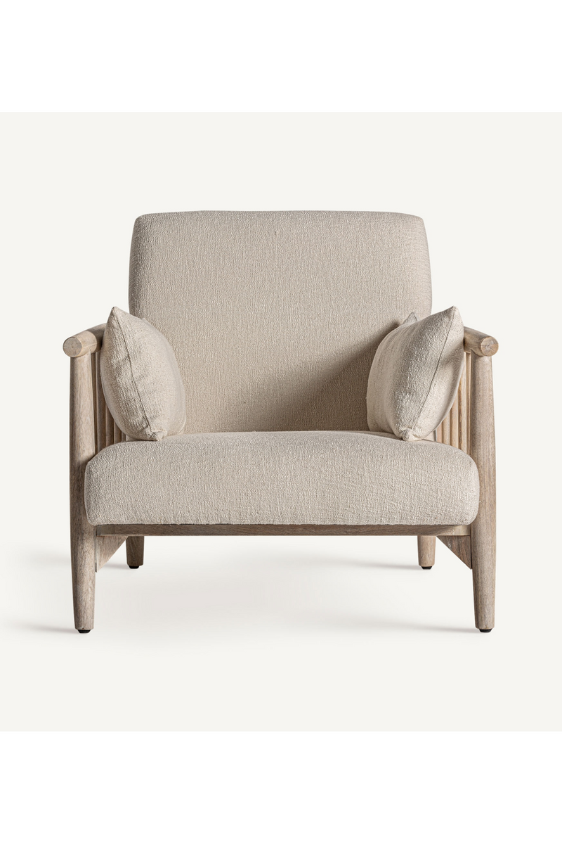 White Cotton Armchair | Vical Home Grebin | Oroatrade.com