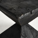 Black Pine Hourglass Side Table | Vical Home Vievy