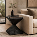 Black Pine Hourglass Side Table | Vical Home Vievy