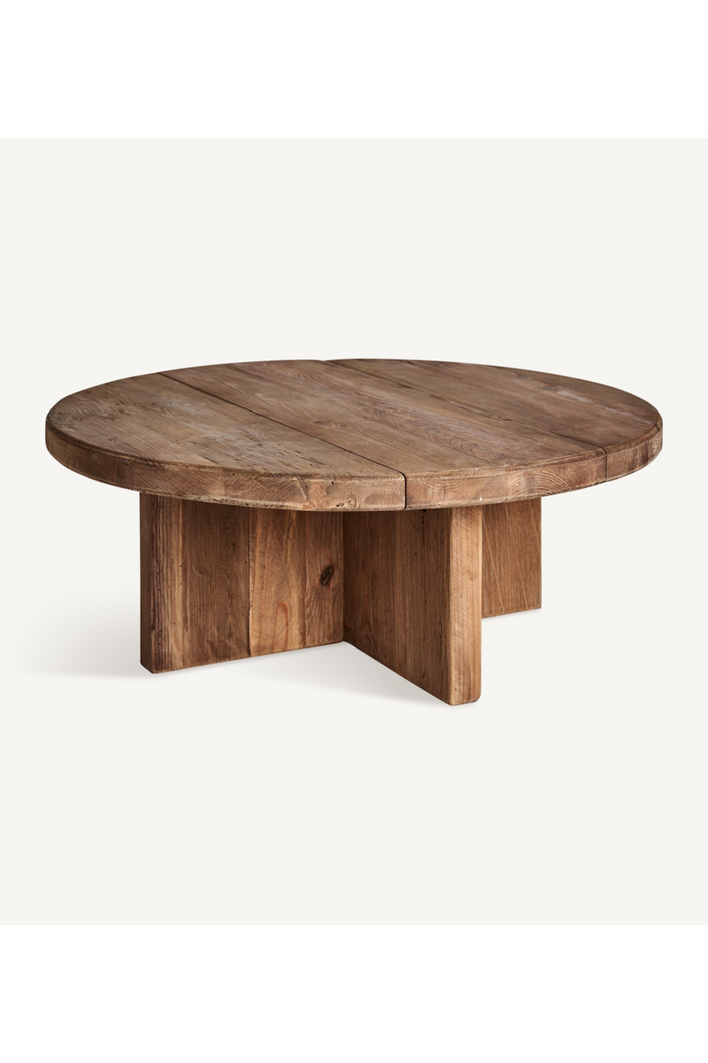 Round Pine Coffee Table | Vical Home Crissey | Oroatrade.com