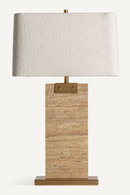 Brown Travertine Table Lamp | Vical Home | Oroatrade.com