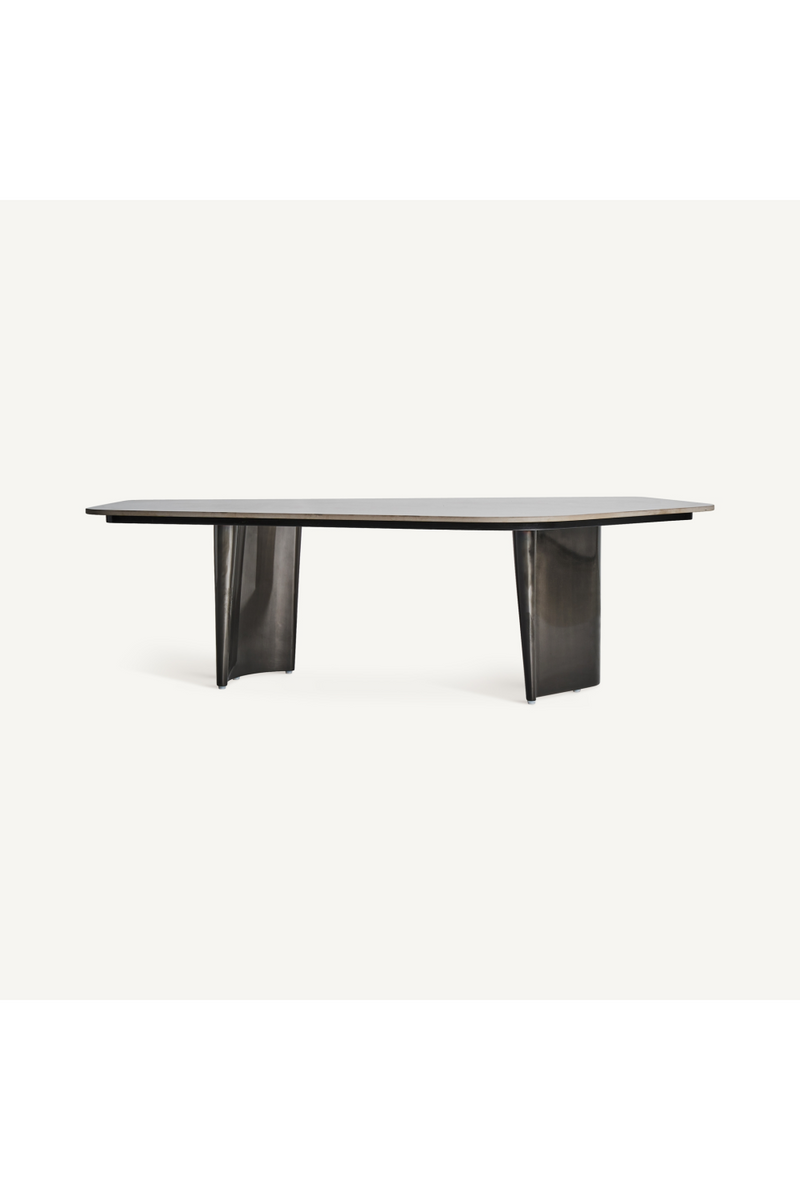 Gray Porcelain Asymmetrical Coffee Table | Vical Home Kalvatn | Oroatrade.com