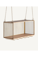 Gold Hanging Wine Rack | Vical Home Alleghe | Oroatrade.com