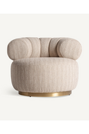 Beige Bouclé Round Armchair | Vical Home Hofsos | Oroatrade.com