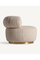 Beige Bouclé Round Armchair | Vical Home Hofsos | Oroatrade.com