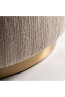 Beige Bouclé Round Armchair | Vical Home Hofsos | Oroatrade.com