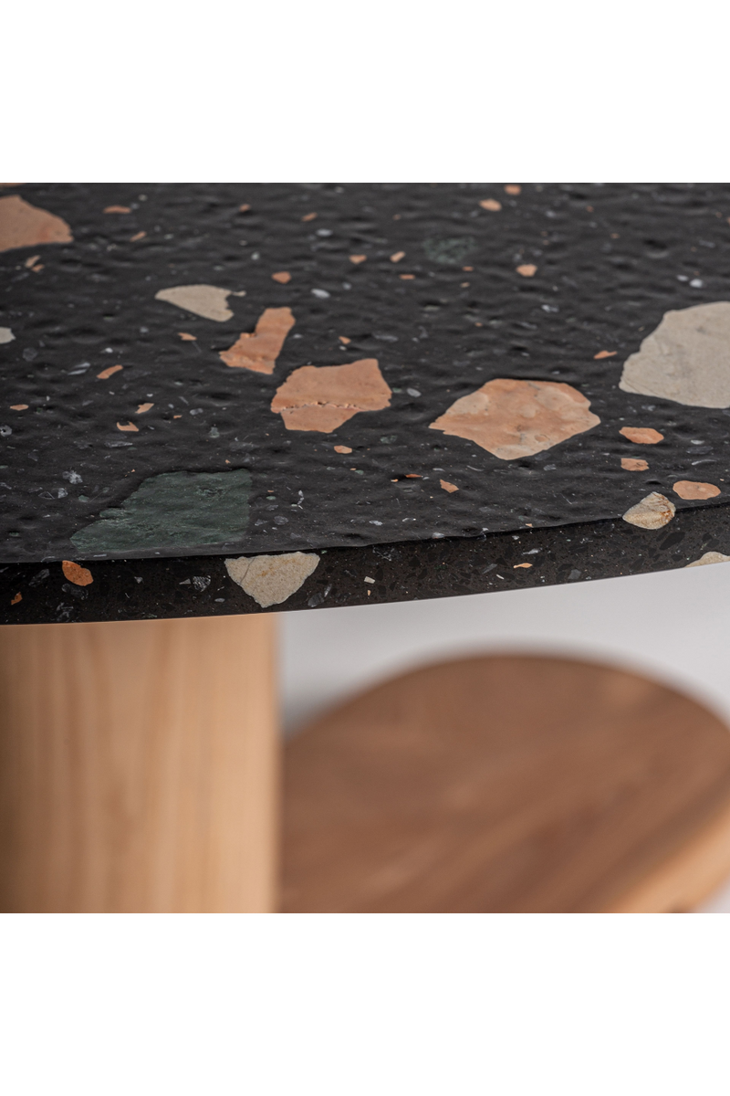 Speckled Black Terrazzo Dining Table | Vical Home Budhir | Oroatrade.com