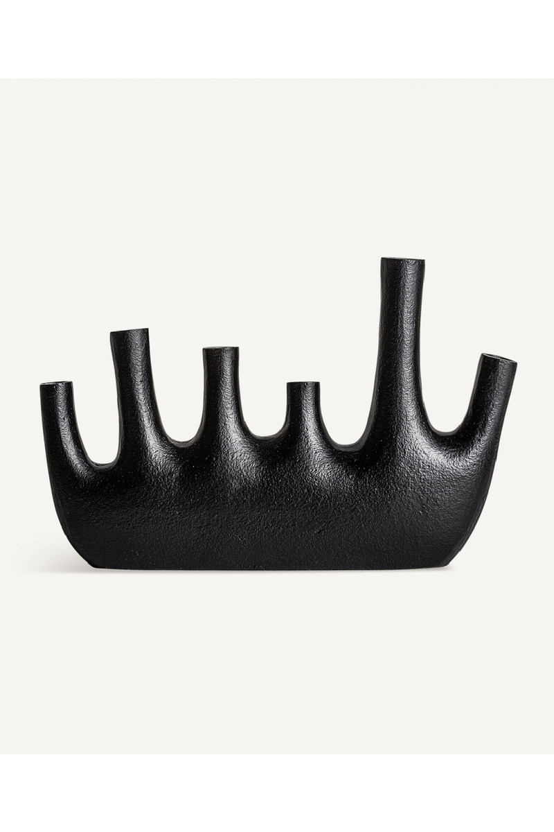 Black Aluminum Vase M | Vical Home Davet | Oroatrade.com