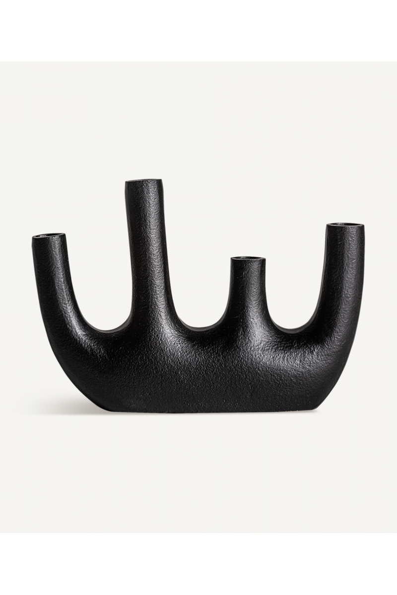 Black Aluminum Vase S | Vical Home Davet | Oroatrade.com