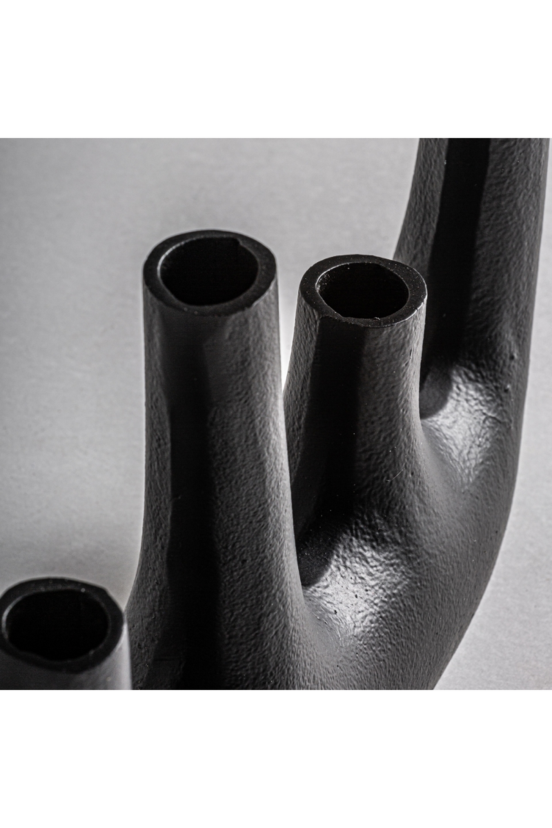 Black Aluminum Vase S | Vical Home Davet | Oroatrade.com