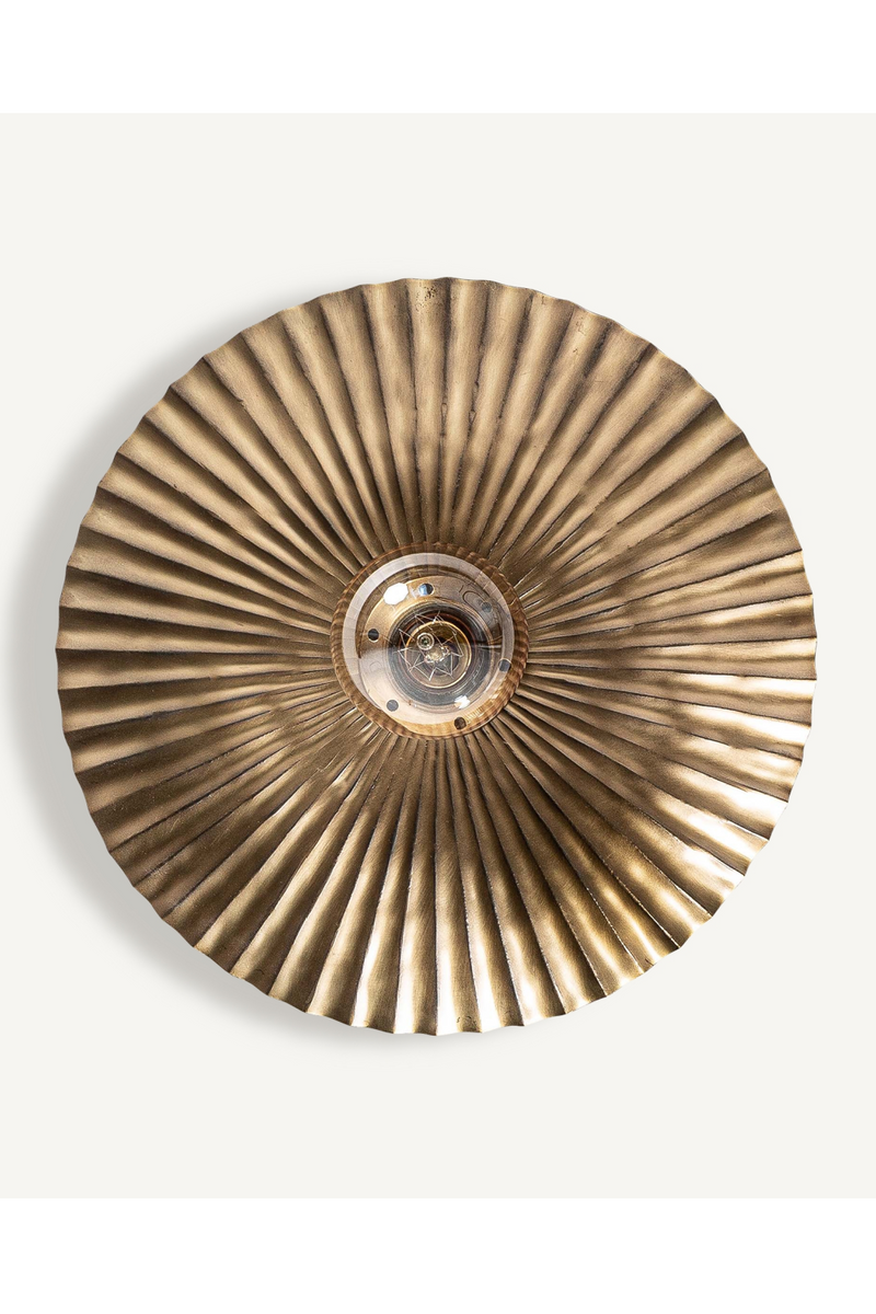 Gold Fluted Wall Lamp | Vical Home Jakle | Oroatrade.com