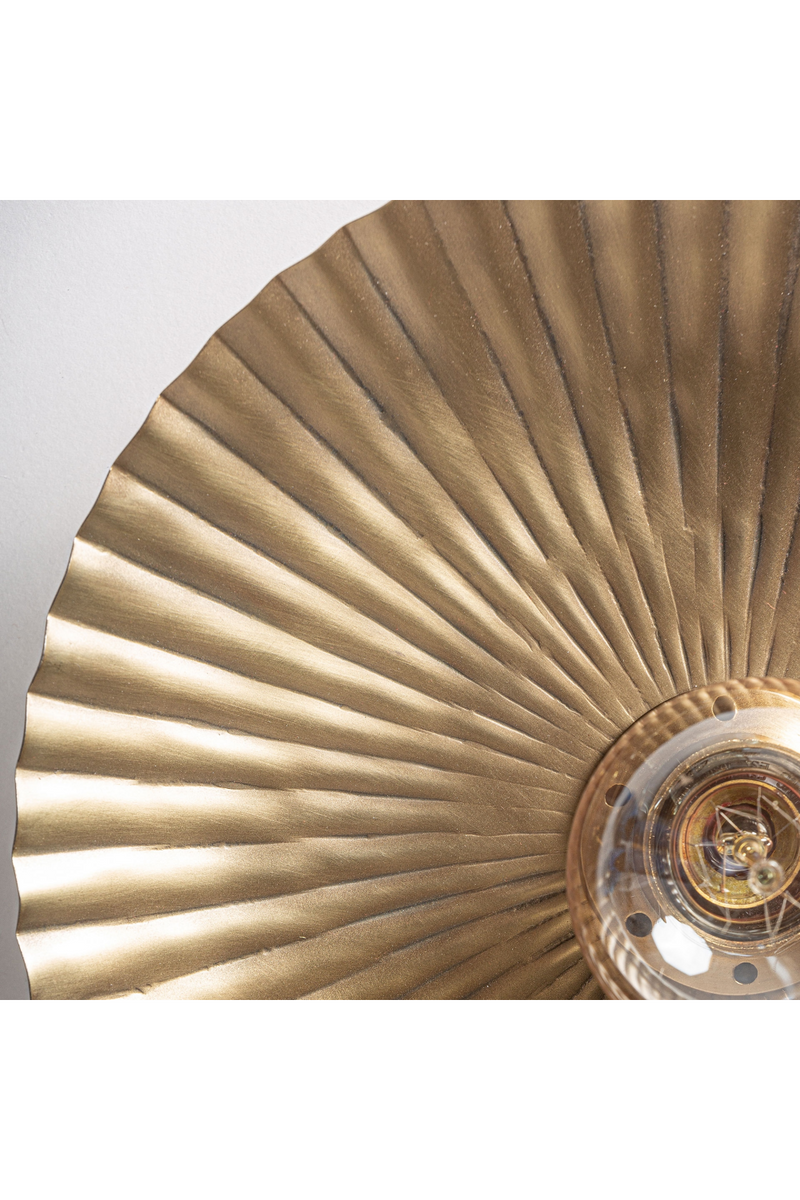 Gold Fluted Wall Lamp | Vical Home Jakle | Oroatrade.com