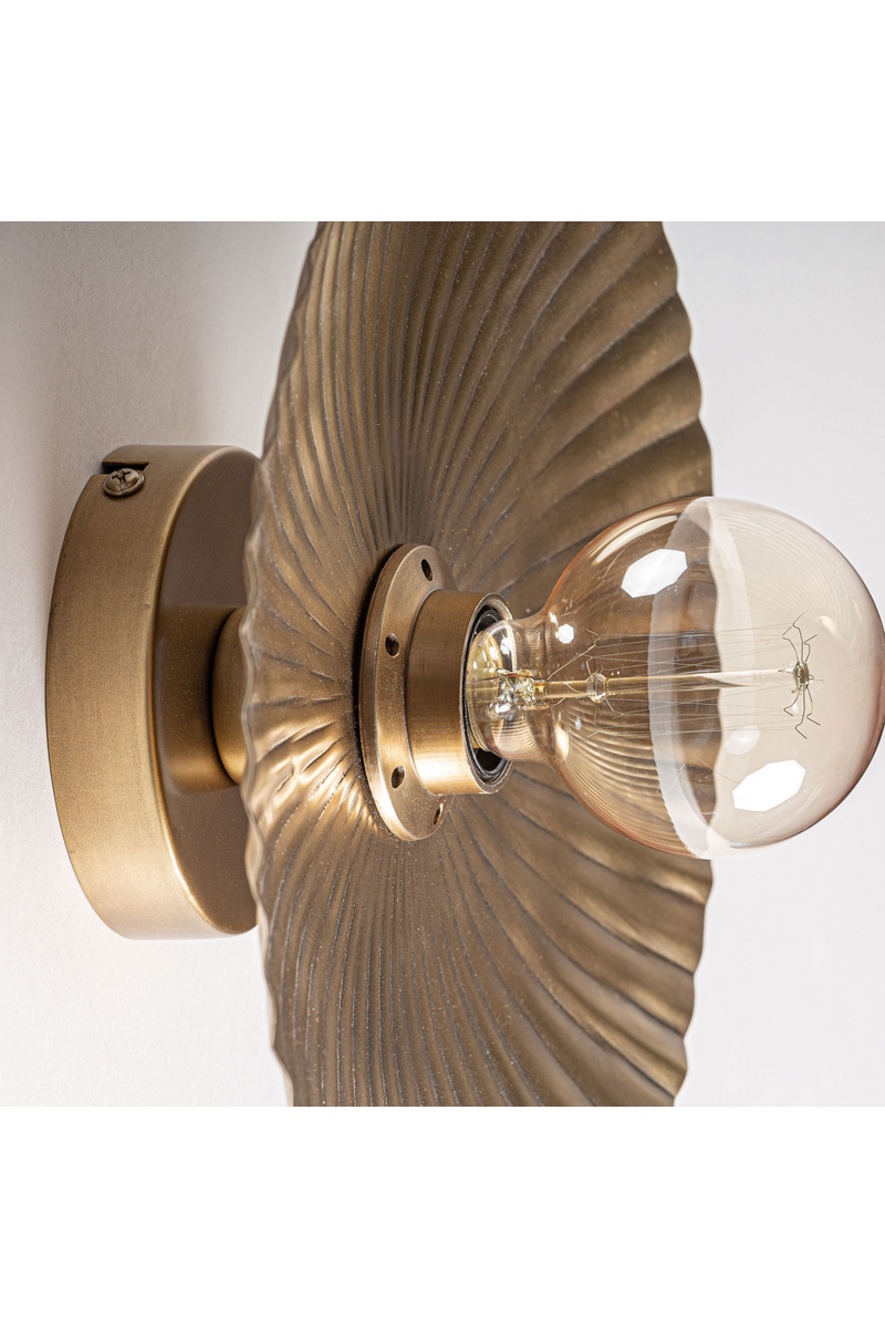 Gold Fluted Wall Lamp | Vical Home Jakle | Oroatrade.com