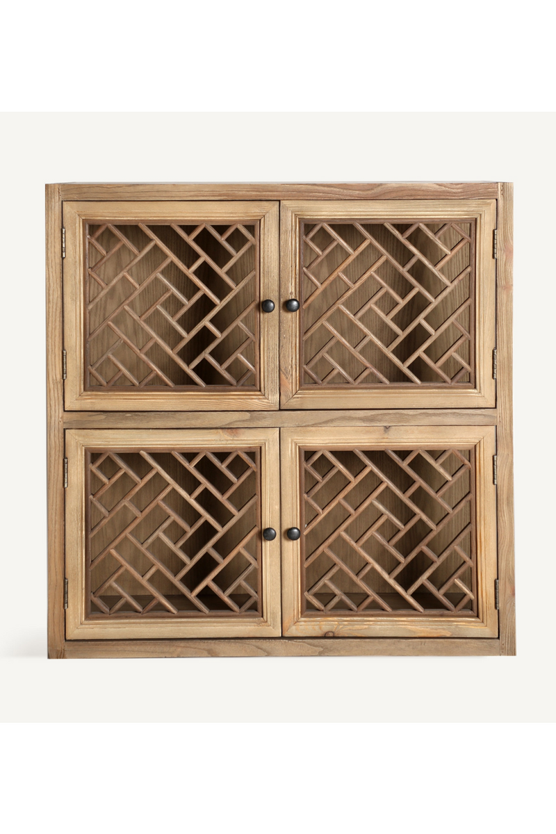 Latticed Elm Modular Display Cabinet | Vical Home Melnik | Oroatrade.com