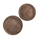 Hospitality furniture - Brown Bamboo Decorative Plates (2) - www.oroatrade.com