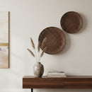 Hospitality furniture - Brown Bamboo Decorative Plates (2) - www.oroatrade.com
