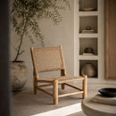 Hospitality furniture - Teak Framed Hemp Accent Chair - www.oroatrade.com