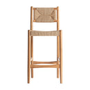 Hospitality furniture - Teak Framed Hemp Bar Stool - www.oroatrade.com