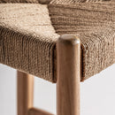 Hospitality furniture - Teak Framed Hemp Bar Stool - www.oroatrade.com