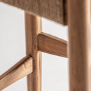 Hospitality furniture - Teak Framed Hemp Bar Stool - www.oroatrade.com