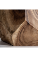 Faceted Suar Wood Side Table | Vical Home Rimini | Oroatrade.com
