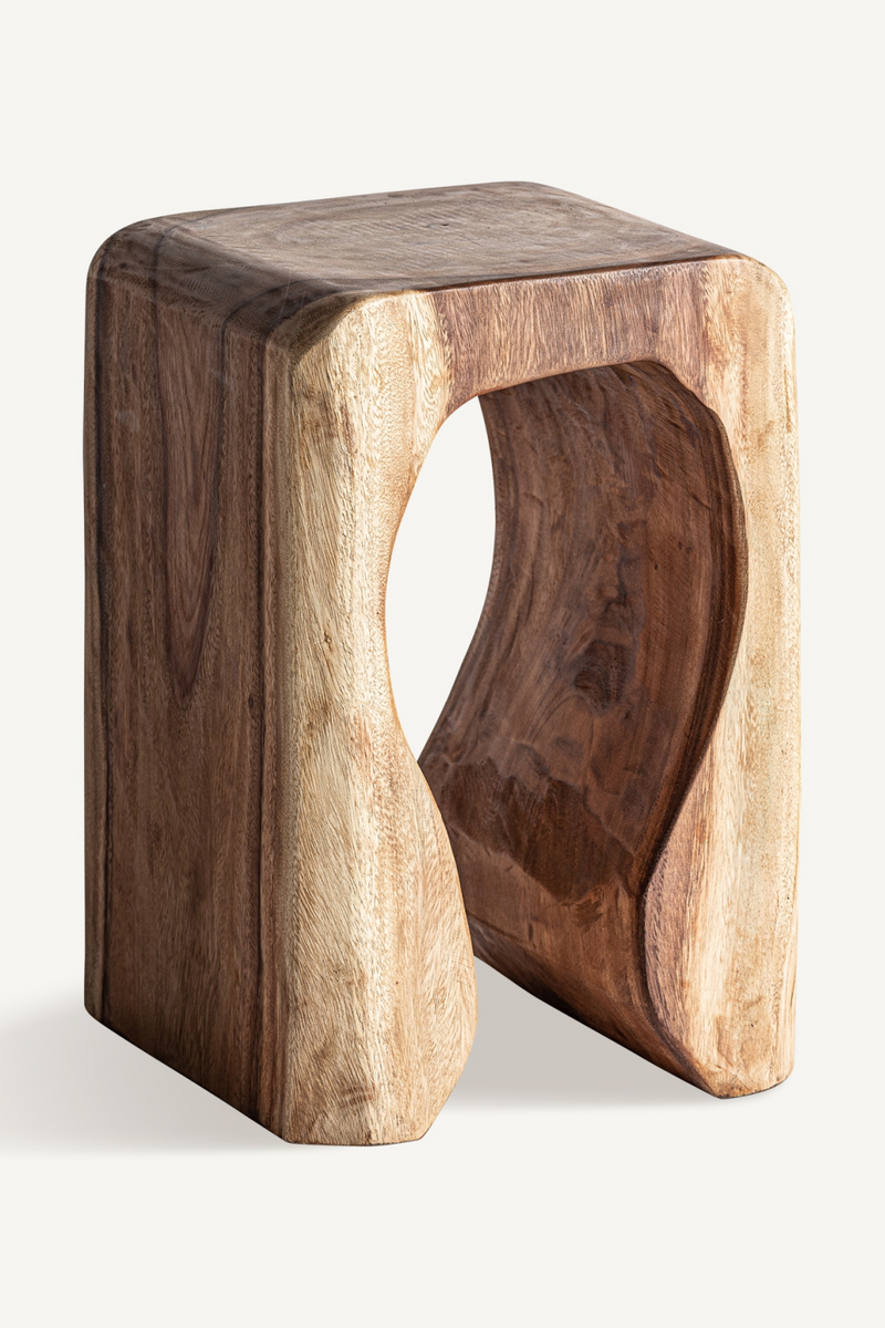 Carved Out Suar Side Table | Vical Home Rimini | Oroatrade.com