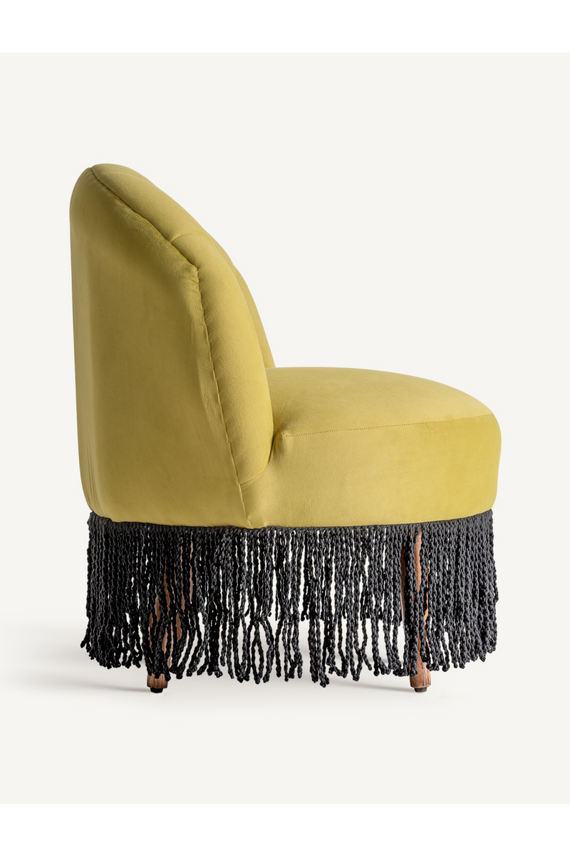 Fringed Velvet Accent Chair | Vical Home Glace | Oroatrade.com