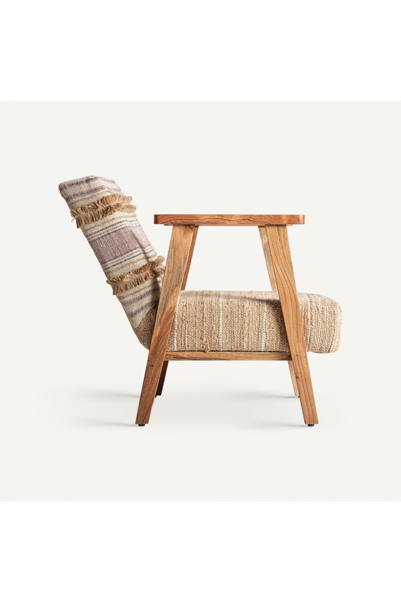 Hemp Boho Style Armchair | Vical Home Quincy | Oroatrade.com