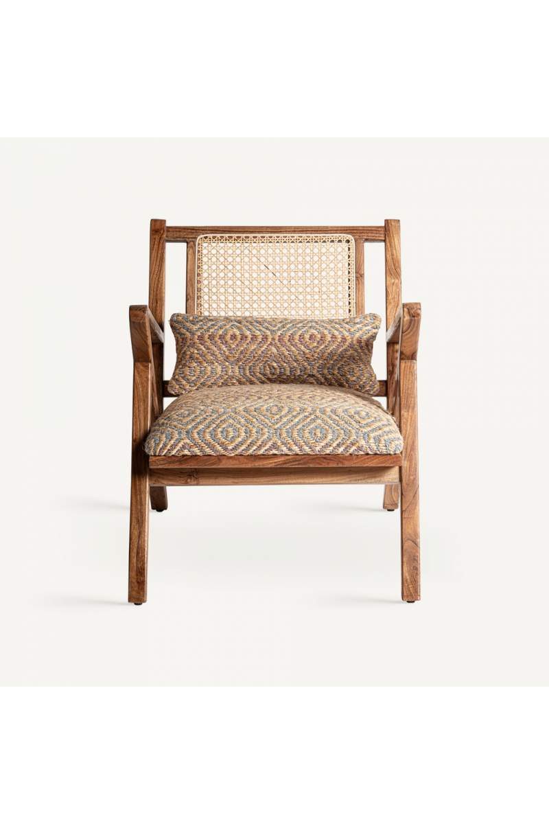 Patterned Jute Boho Armchair | Vical Home Hickori | Oroatrade.com