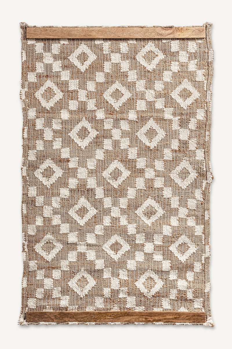 Geometric Pattern Jute Wall Decor | Vical Home Sami | Oroatrade.com