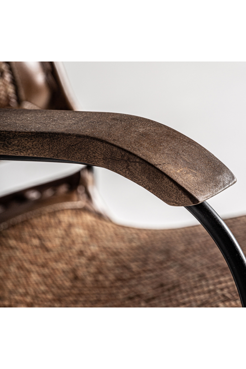 Leather and Rattan Armchair | Vical Home Krokom | Oroatrade.com