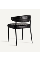 Black Leather Dining Chair (2) | Vical Home Jarpen | Oroatrade.com