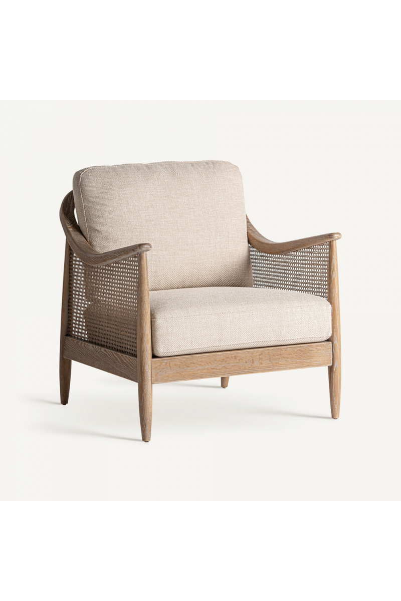 Canework Padded Lounge Armchair | Vical Home Bolzano | Oroatrade.com