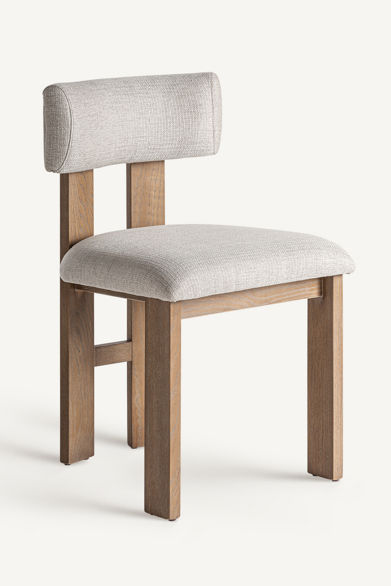 White Padded Dining Chair | Vical Home Oris | Oroatrade.com