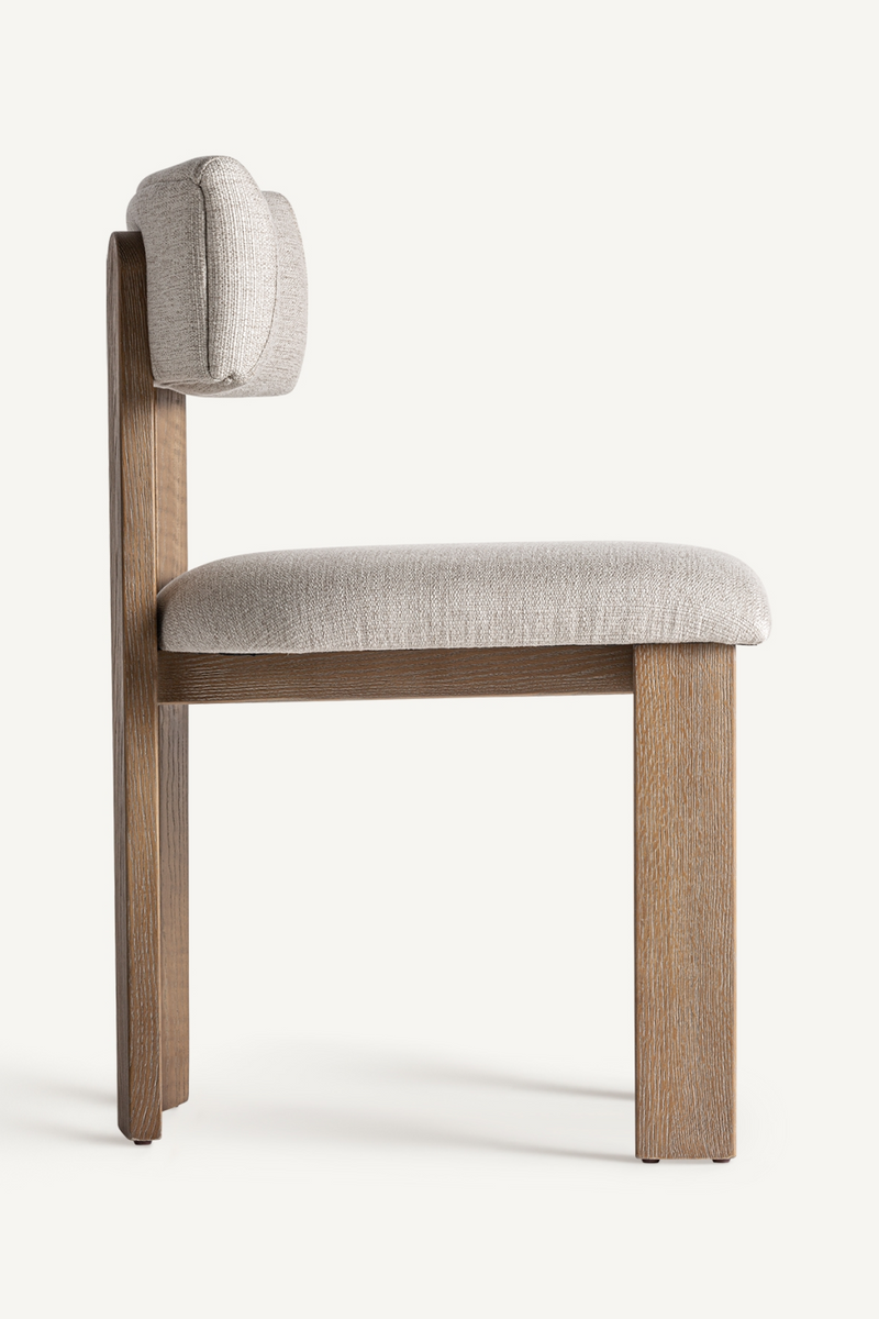 White Padded Dining Chair | Vical Home Oris | Oroatrade.com