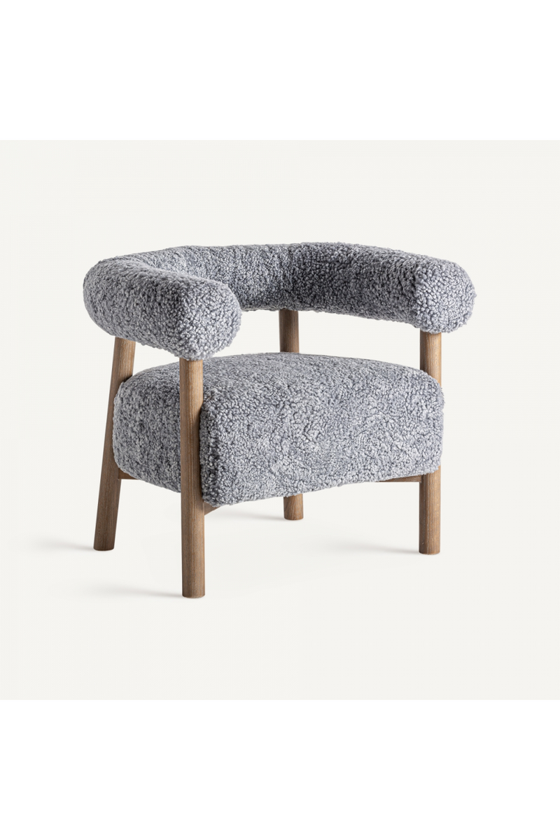 Gray Upholstered Armchair | Vical Home Allitz  | Oroatrade.com