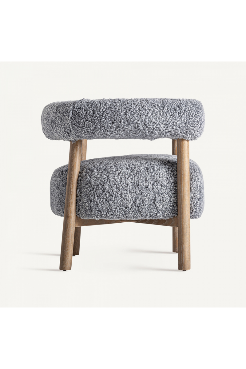 Gray Upholstered Armchair | Vical Home Allitz  | Oroatrade.com