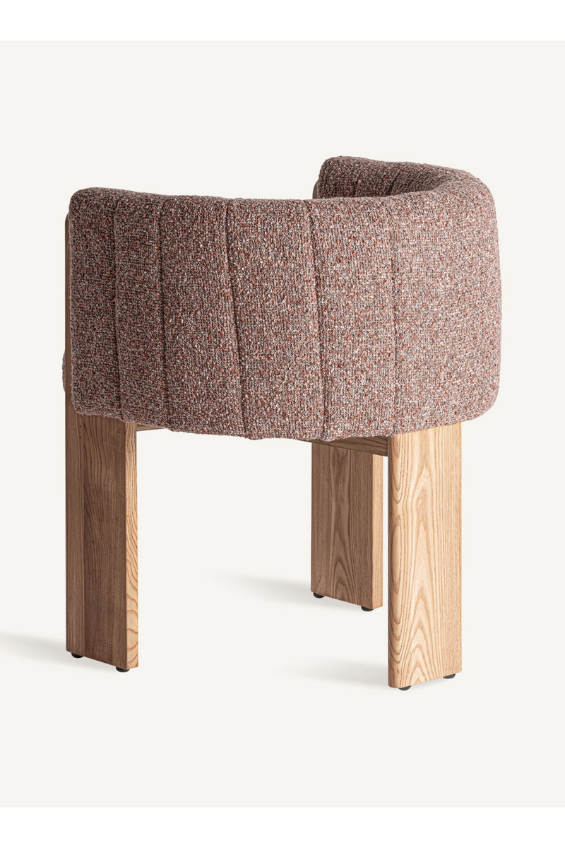 Brown Curved Accent Chair | Vical Home Cluny | Oroatrade.com