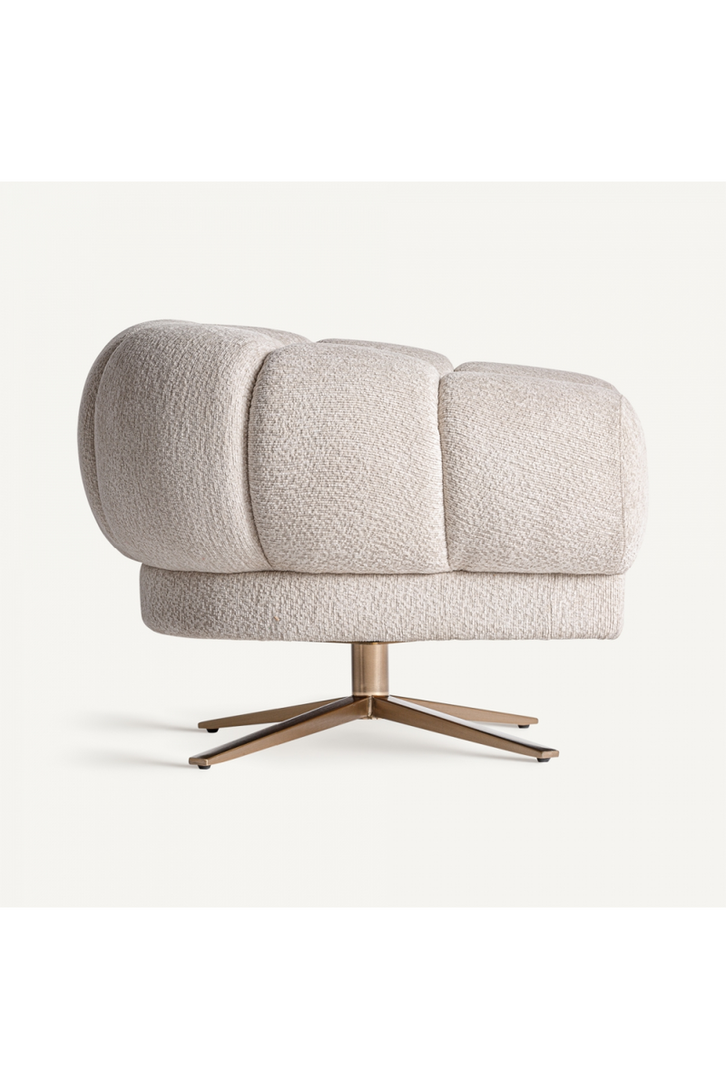 White Velvet Chunky Armchair | Vical Home Elise | Oroatrade.com