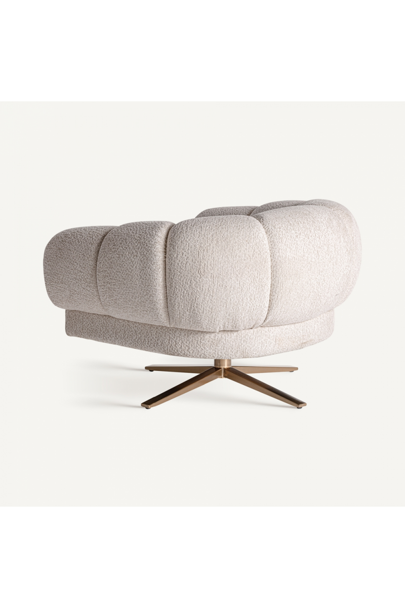 White Velvet Chunky Armchair | Vical Home Elise | Oroatrade.com