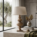 White Cotton Shade Table Lamp | Vical Home Quissac