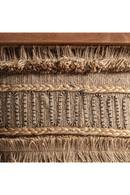 Mango Wood Padded Ottoman | Vical Home Clarke | Oroatrade.com